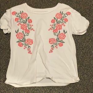 Rose crop top